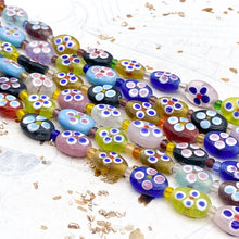 Load image into Gallery viewer, Field of Wildflowers Vintage Lampwork Strand
