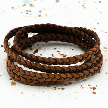 Load image into Gallery viewer, Brown Braided Leather
