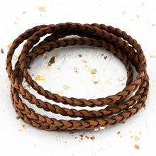 Load image into Gallery viewer, Brown Braided Leather
