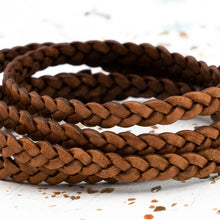 Load image into Gallery viewer, Brown Braided Leather
