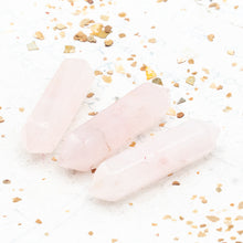 Load image into Gallery viewer, Rose Quartz Focal Beads - 3pcs
