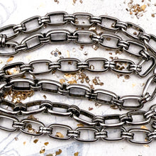 Load image into Gallery viewer, Antique Silver Link Chain - 12"
