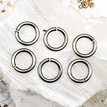 Load image into Gallery viewer, Antique Silver 8mm Jump Rings - 6pcs.
