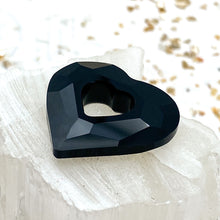 Load image into Gallery viewer, 17mm Jet Miss U Heart Premium Crystal Pendant
