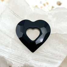 Load image into Gallery viewer, 17mm Jet Miss U Heart Premium Crystal Pendant
