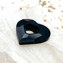 Load image into Gallery viewer, 17mm Jet Miss U Heart Premium Crystal Pendant
