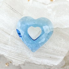 Load image into Gallery viewer, 17mm Aquamarine Miss U Heart Premium Crystal Pendant
