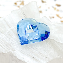 Load image into Gallery viewer, 17mm Aquamarine Miss U Heart Premium Crystal Pendant
