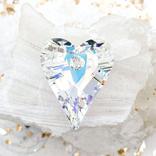 Load image into Gallery viewer, Discontinued! - 27mm AB Wild Heart Premium Crystal Pendant
