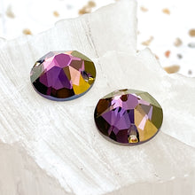 Load image into Gallery viewer, 12mm Lilac Shadow Foiled Sew-On Premium Crystal Link Pair
