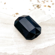 Load image into Gallery viewer, 18x12.5mm Jet Premium Austrian Crystal Emerald Cut Focal Bead - 1pc
