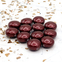 Load image into Gallery viewer, 12mm Bordeaux Premium Austrian Crystal Pearls - 12pcs
