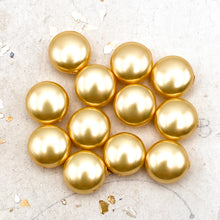 Load image into Gallery viewer, 12mm Gold Premium Austrian Crystal Pearls - 12pcs
