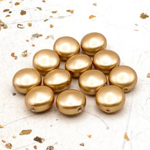Load image into Gallery viewer, 12mm Vintage Gold Premium Austrian Crystal Pearls - 12pcs
