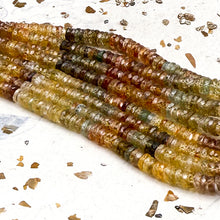 Load image into Gallery viewer, Multi Zircon Faceted Heishi Bead Strand
