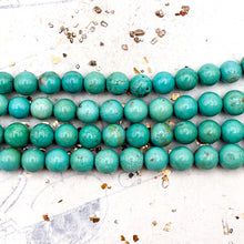 Load image into Gallery viewer, Graduated Round Turquoise Bead Strand
