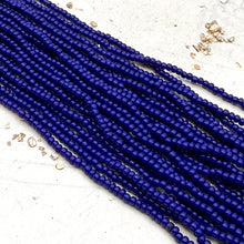 Load image into Gallery viewer, Dark Cobalt Seed Bead Hank
