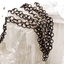 Load image into Gallery viewer, Antique Copper Oval Chain - 12"
