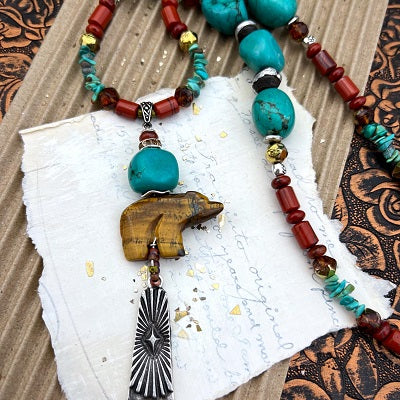 Bear | DIY Jewelry Inspiration | Nostalgica Finished Piece