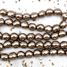 Load image into Gallery viewer, 8mm Crystal Bronze Pearl Strand
