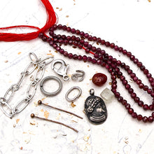 Load image into Gallery viewer, Gemstone Necklace Kit - Garnet
