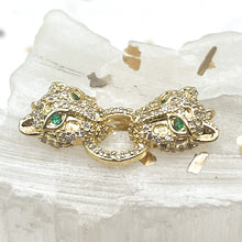 Load image into Gallery viewer, Jeweled Golden Jaguar Link
