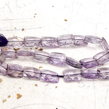 Load image into Gallery viewer, Faceted Light Amethyst Rectangle Gemstone Strand
