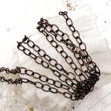 Load image into Gallery viewer, Antique Copper Oval Chain - 12"

