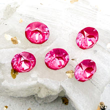 Load image into Gallery viewer, 8mm Unfoiled Dahlia Ignite Xirius Chaton Crystal Bead Set-5pcs
