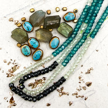 Load image into Gallery viewer, Labradorite and CZ Necklace Kit

