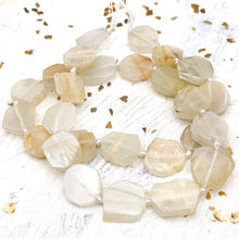 Load image into Gallery viewer, Agate Hexagon Gemstone Bead Strand
