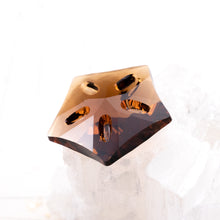 Load image into Gallery viewer, Discontinued Style! 30mm Smoked Topaz Sand Dollar Premium Austrian Crystal Pendant
