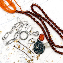 Load image into Gallery viewer, Gemstone Necklace Kit - Hessonite Garnet
