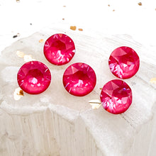 Load image into Gallery viewer, 8mm Unfoiled Dahlia Ignite Xirius Chaton Crystal Bead Set-5pcs
