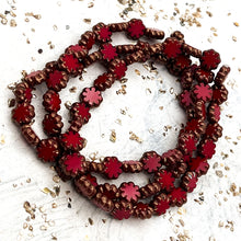 Load image into Gallery viewer, Pre-Order 9mm Cactus Flower Ruby Red with Bronze Finish
