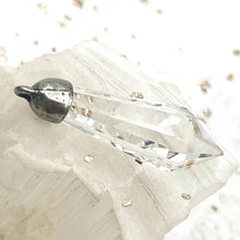 Load image into Gallery viewer, Antique Silver-Plated Capped Crystal Pendant
