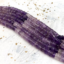 Load image into Gallery viewer, Faceted Amethyst Heishi Gemstone Strand
