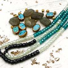 Load image into Gallery viewer, Labradorite and CZ Necklace Kit
