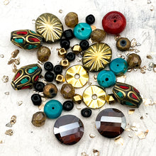 Load image into Gallery viewer, Turquoise &amp; Gold Bead Mix
