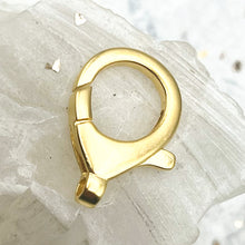 Load image into Gallery viewer, Large Antique Gold Swivel Lobster Clasp
