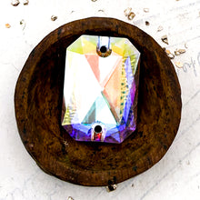 Load image into Gallery viewer, Pre Order Emerald Cut Sew-on Stone Crystal AB
