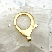 Load image into Gallery viewer, Large Antique Gold Swivel Lobster Clasp

