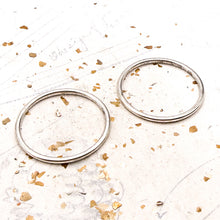 Load image into Gallery viewer, Open Frame Hoop Pairs - Silver
