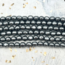 Load image into Gallery viewer, 6mm Dark Grey Premium Austrian Crystal Pearl Bead Strand
