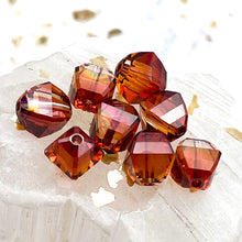 Load image into Gallery viewer, 8mm Red Magma Premium Austrian Crystal Lucerna Bead -8pcs
