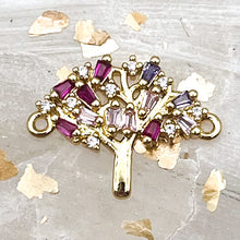 Load image into Gallery viewer, 18K Gold Plated Tree Of Life Connector Charm
