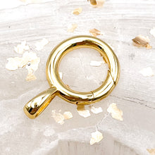 Load image into Gallery viewer, 18K Gold Plated Brass Spring Gate Ring
