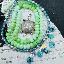 Load image into Gallery viewer, Green Opal Turtle Necklace Mix
