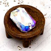 Load image into Gallery viewer, Pre Order Emerald Cut Sew-on Stone Crystal AB
