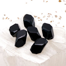 Load image into Gallery viewer, 12x8mm Jet Austrian Crystal Cubist Beads - 6pcs
